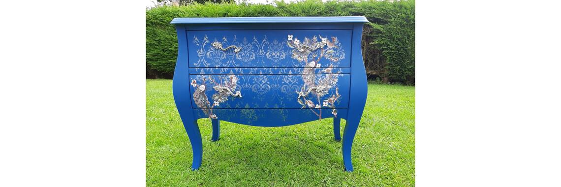 Blue French Style Drawers