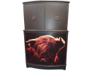 Highland Cow Drinks Cabinet