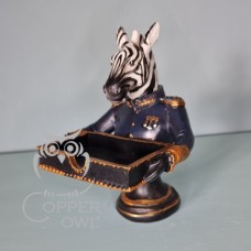 Hand Painted Gentry Zebra Card Holder / Sweet Display